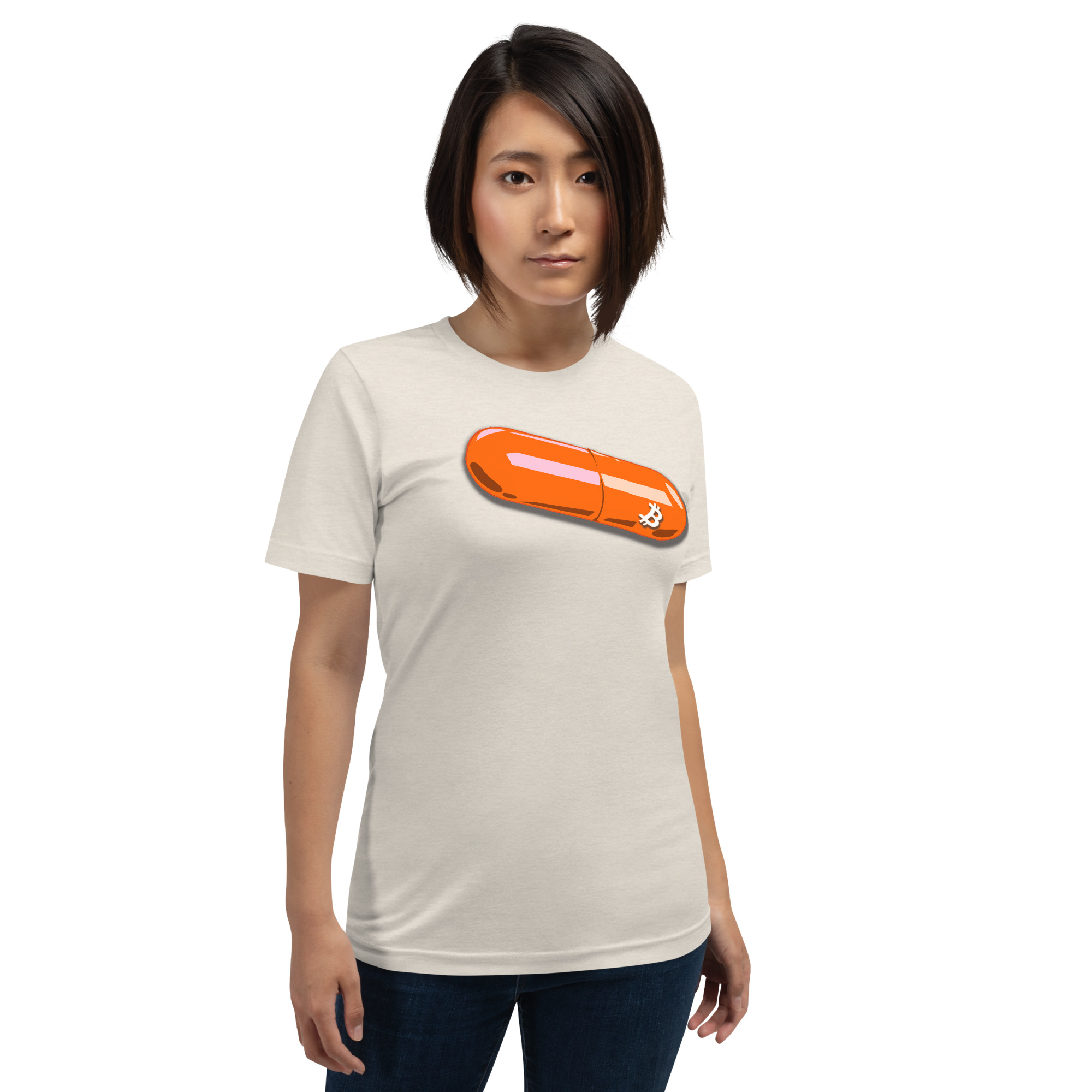 Bitcoin Orange Pill Unisex t-shirt - Image 25